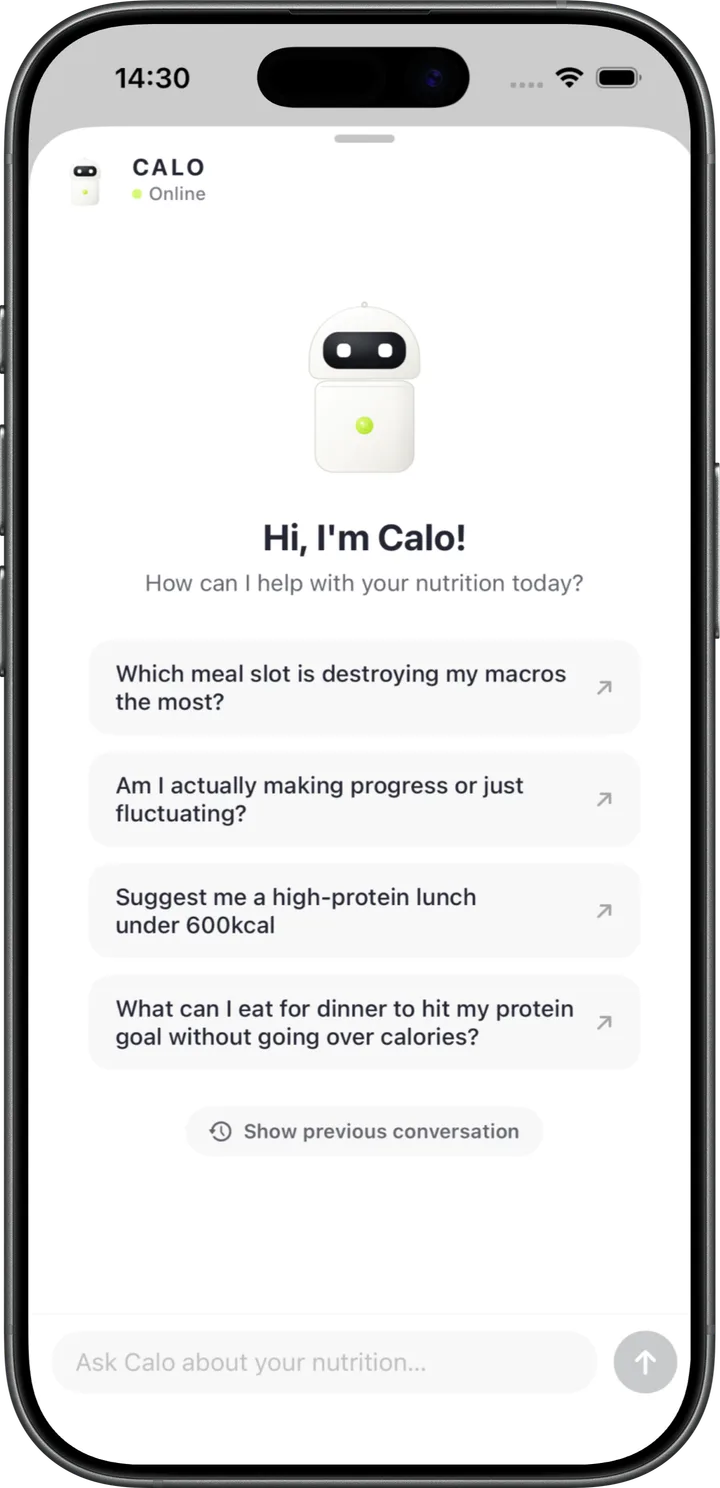 Ask Calo anything